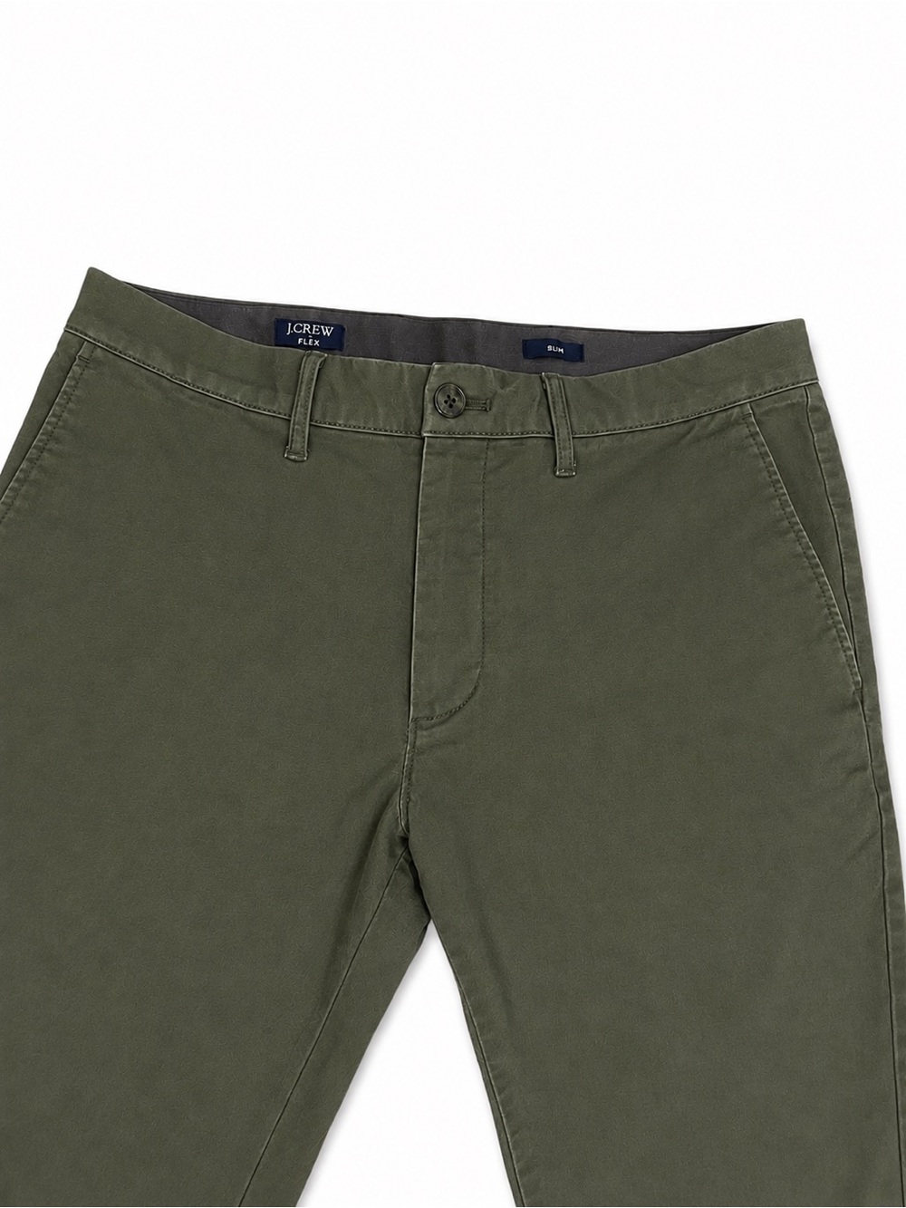 J.Crew Flex Slim Olive Chino Pants Men’s 30x30 Stretch - Picture 4 of 6
